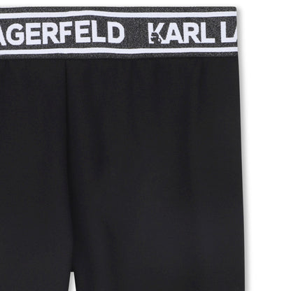 Leggings in Black Milano Karl Lagerfeld Kids