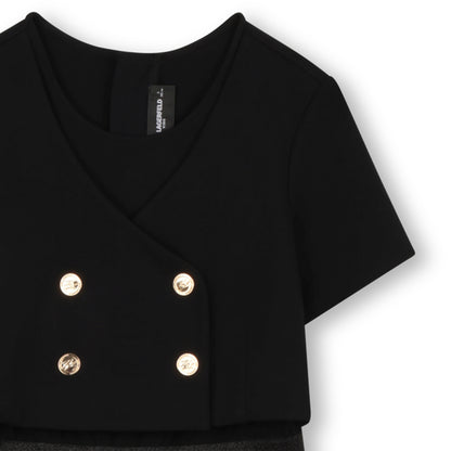 Ceremony Dress in Black Karl Lagerfeld Kids
