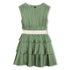 Pleated Dress in Dill Karl Lagerfeld Kids