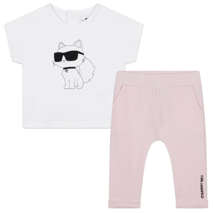 Karl Lagerfeld Kids T-Shirt + Pant Set Style: Z98127