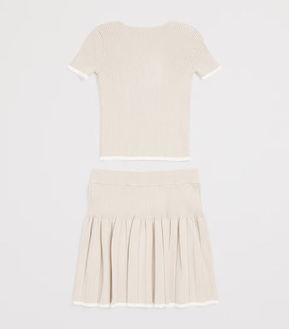 Knitted Top And Skirt Set Emporio Armani