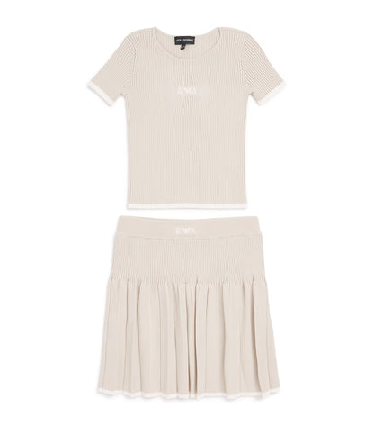 Knitted Top And Skirt Set Emporio Armani