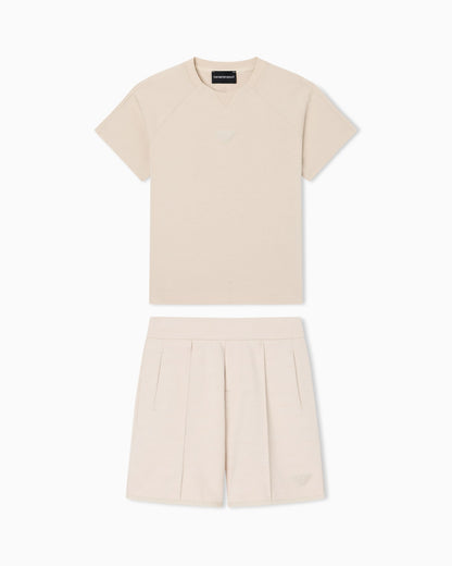 Jersey T-Shirt And Bermuda Shorts Set Emporio Armani