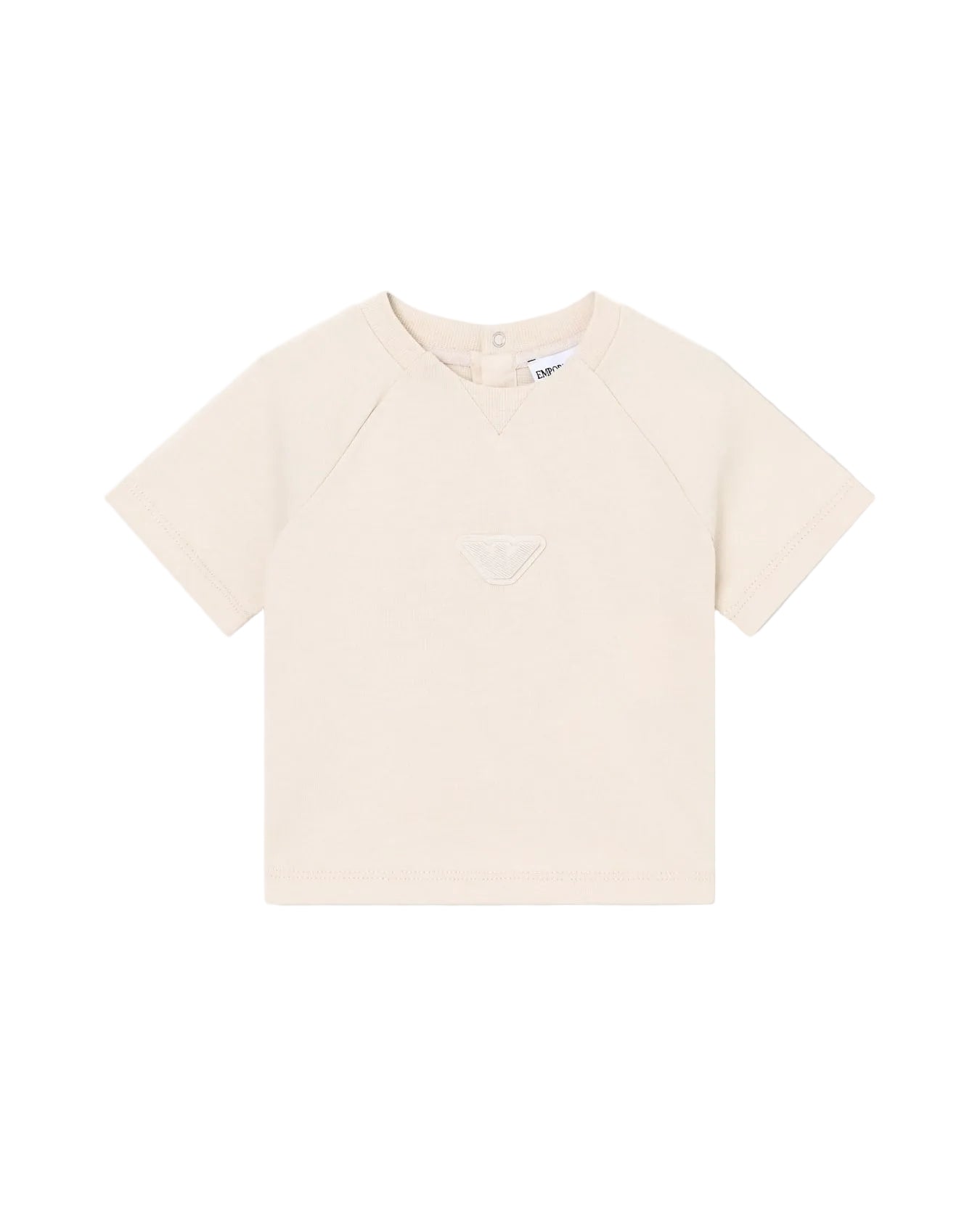 Heavy Jersey Micro Patch Eagle T-Shirt Emporio Armani