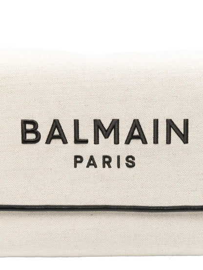 Cotton-Linen Canvas Changing Bag with Embroidered Logo