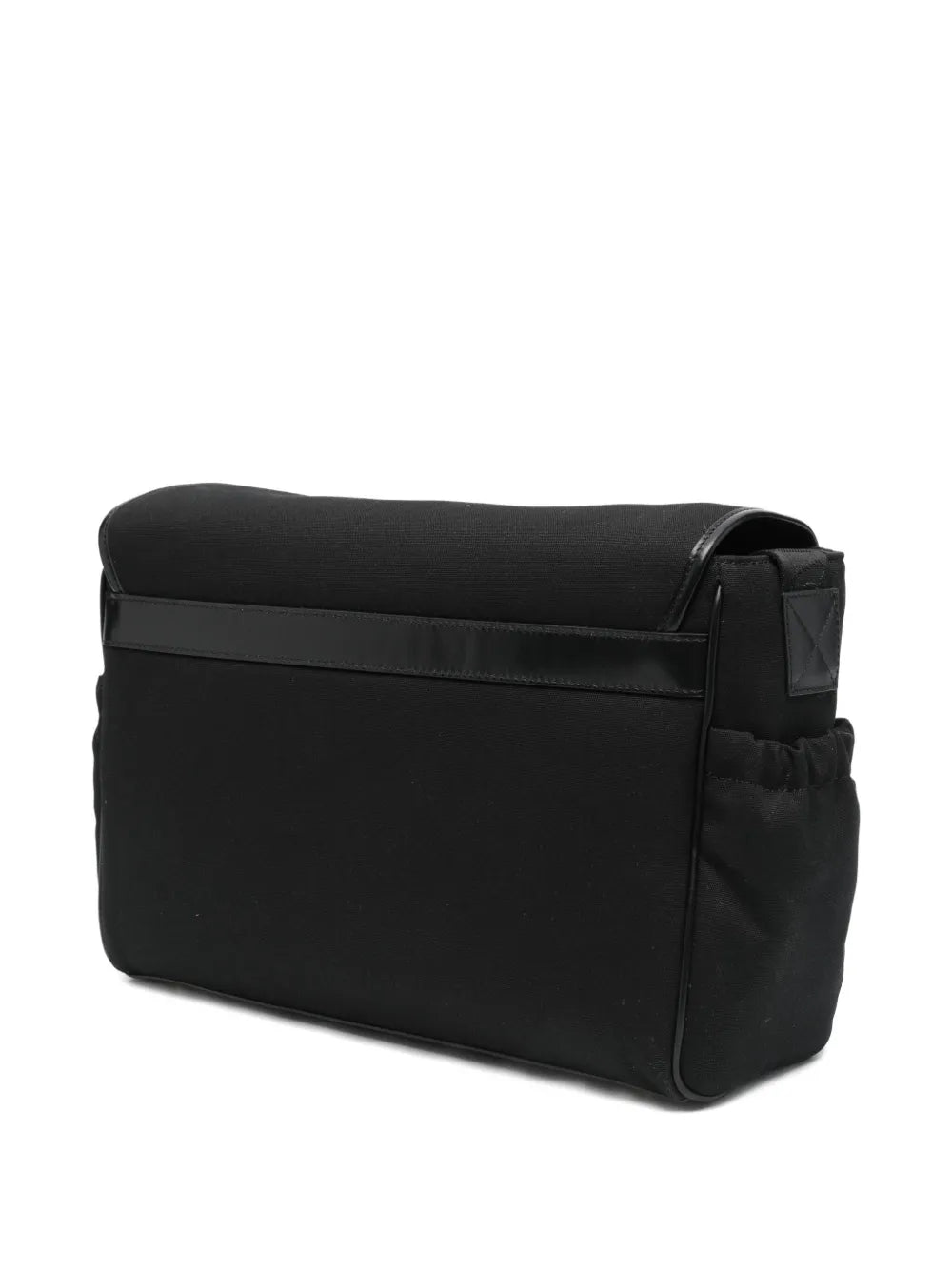 Cotton-Linen Canvas Changing Bag with Embroidered Logo