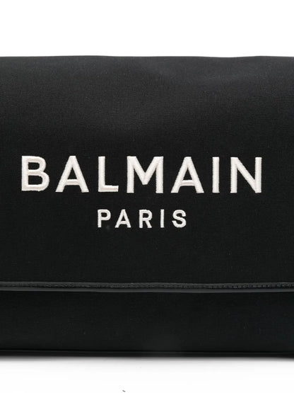 Cotton-Linen Canvas Changing Bag with Embroidered Logo