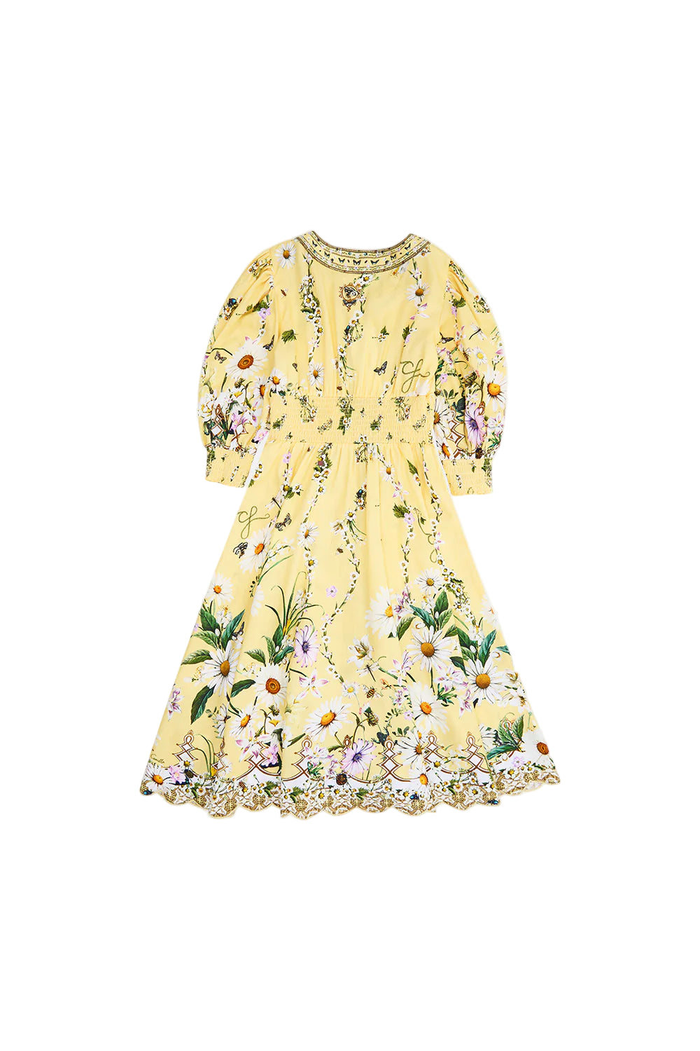 Kids Shirred Button Through Maxi Dress 4-10