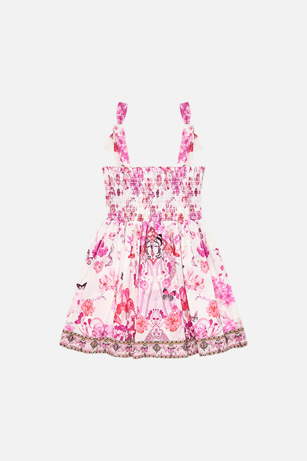 Camilla Botanical Novella Babies Dress With Shirring