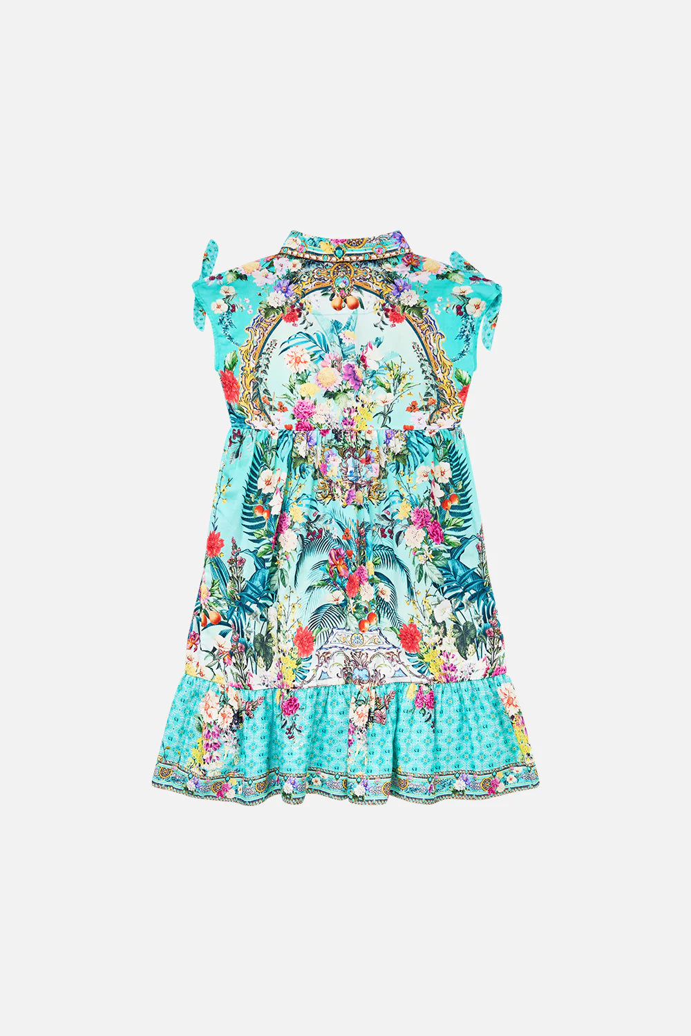 Gardens Of Queluz Button Through Dress With Bows 4-10