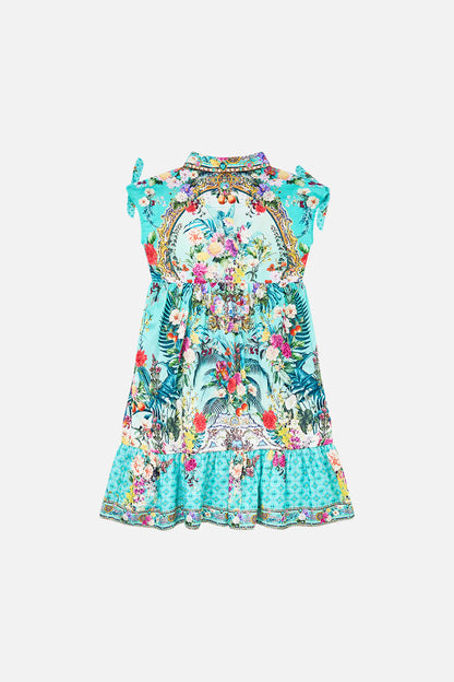 Gardens Of Queluz Button Through Dress With Bows 4-10