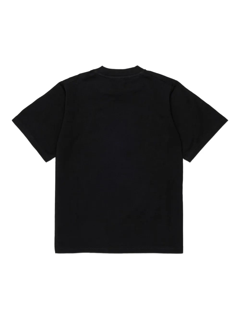 Black Slouch Fit Cotton T-Shirt for Kids Dsquared Kid