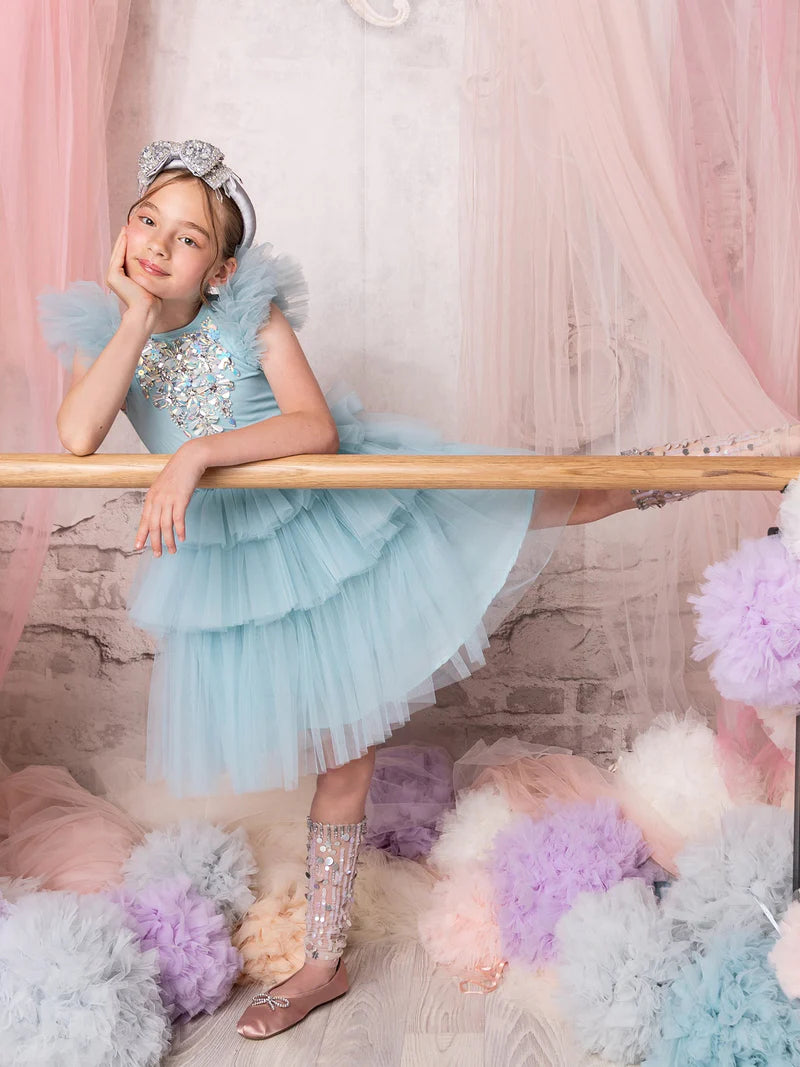 Glittering Glacier Tutu Dress