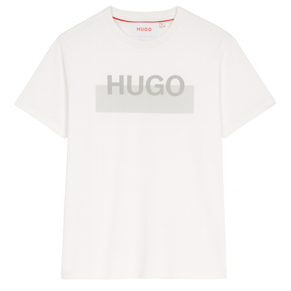 Organic Cotton Short Sleeve T-Shirt with High-Density Split Logo