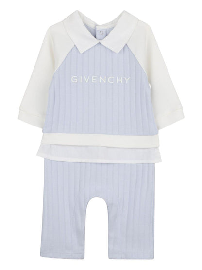 Jersey All-In-One with Poplin Collar and Givenchy Print