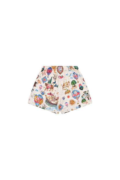 Kapadokya Kitsch Boys Mid Length Boardshort W Elastic Waist