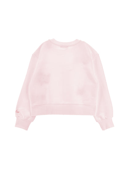 Floral Bustier Shiny Fleece Monnalisa