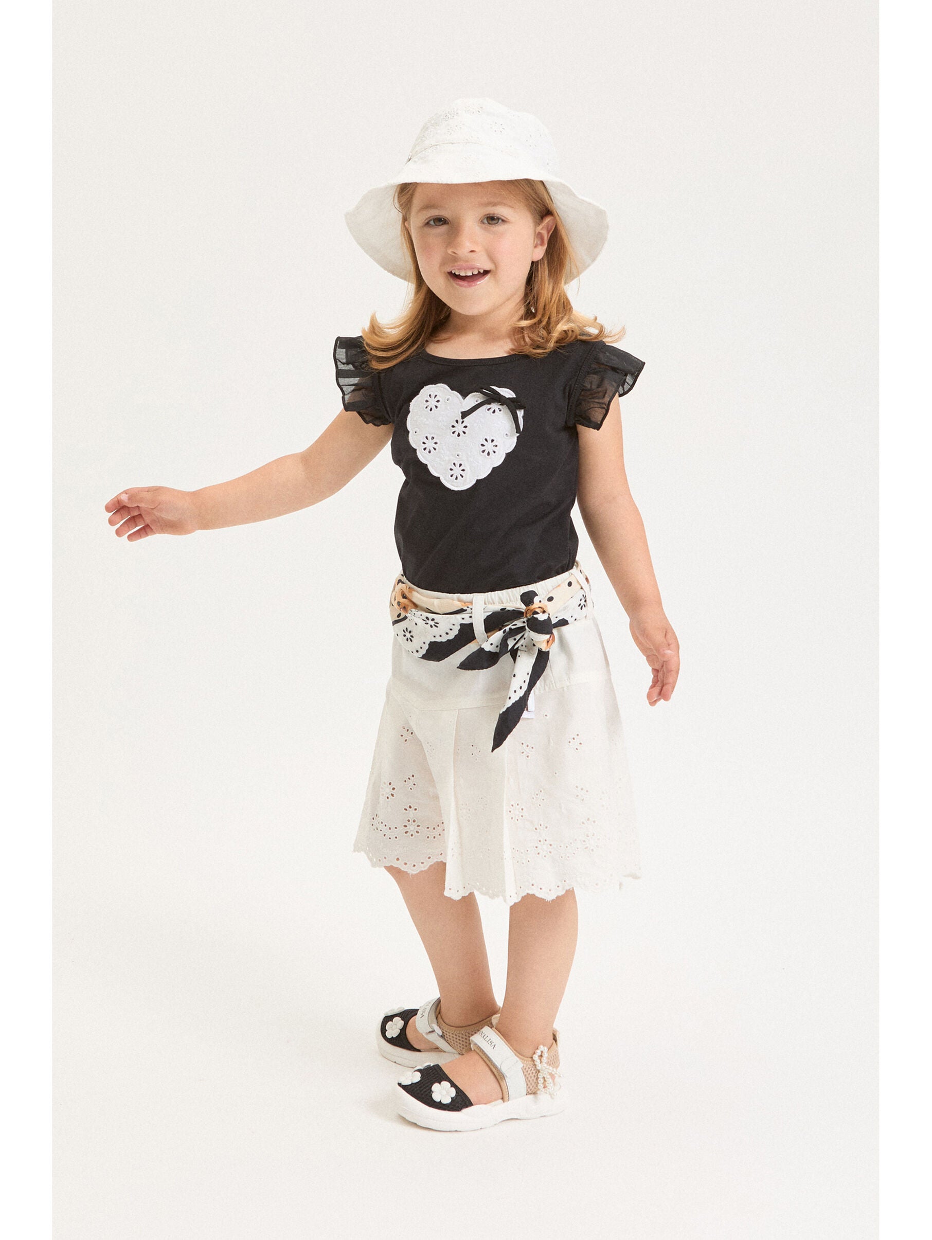 Popeline Sangallo Shorts Monnalisa