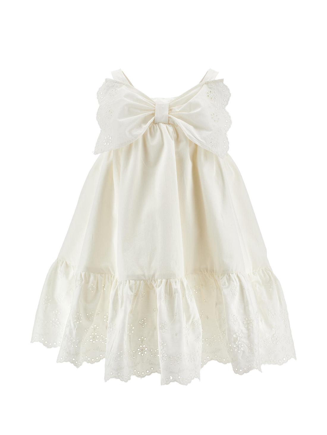 Popeline Sangallo Dress Monnalisa