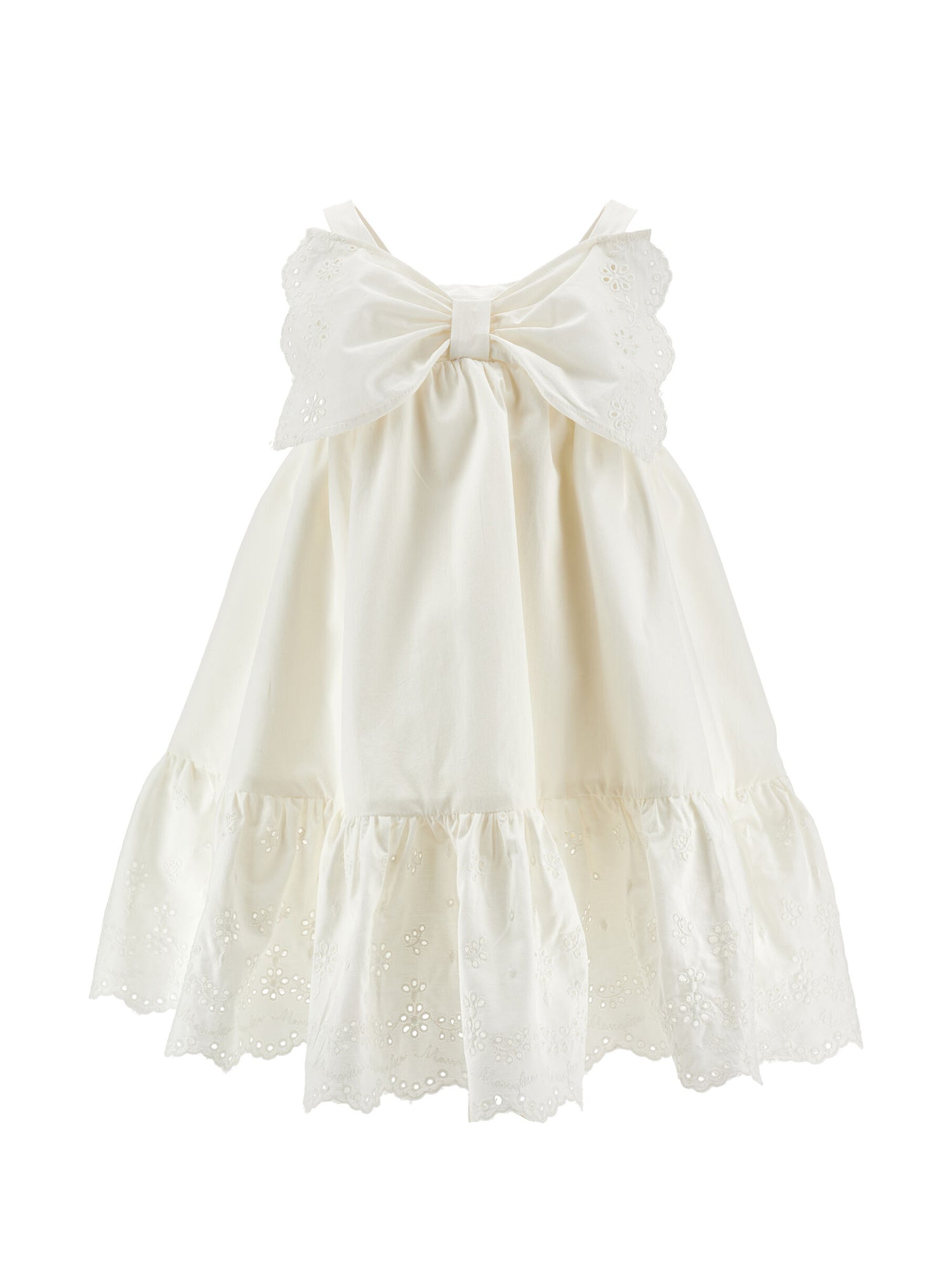 Popeline Sangallo Dress Monnalisa