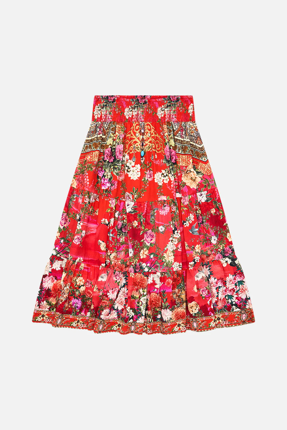 Kids Shirred Waist Maxi Skirt 12-14