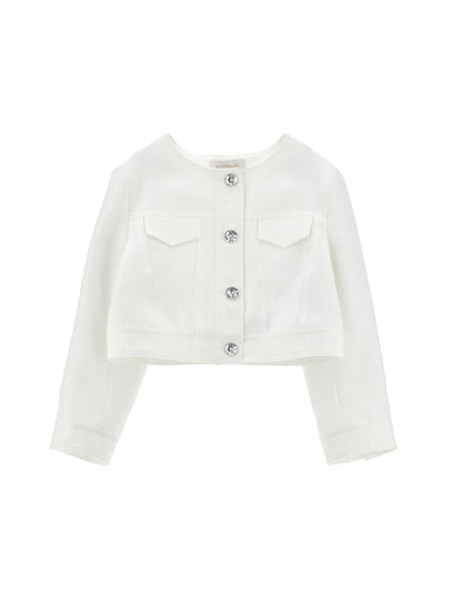 Jacket With Jewel Buttons Monnalisa