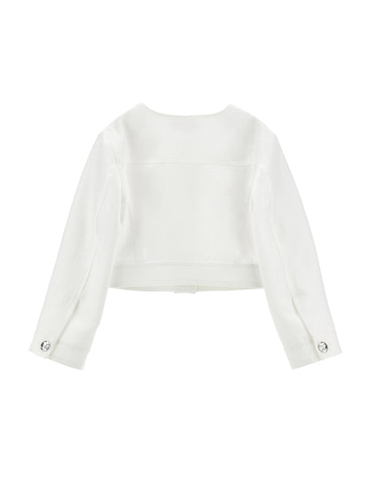 Jacket With Jewel Buttons Monnalisa