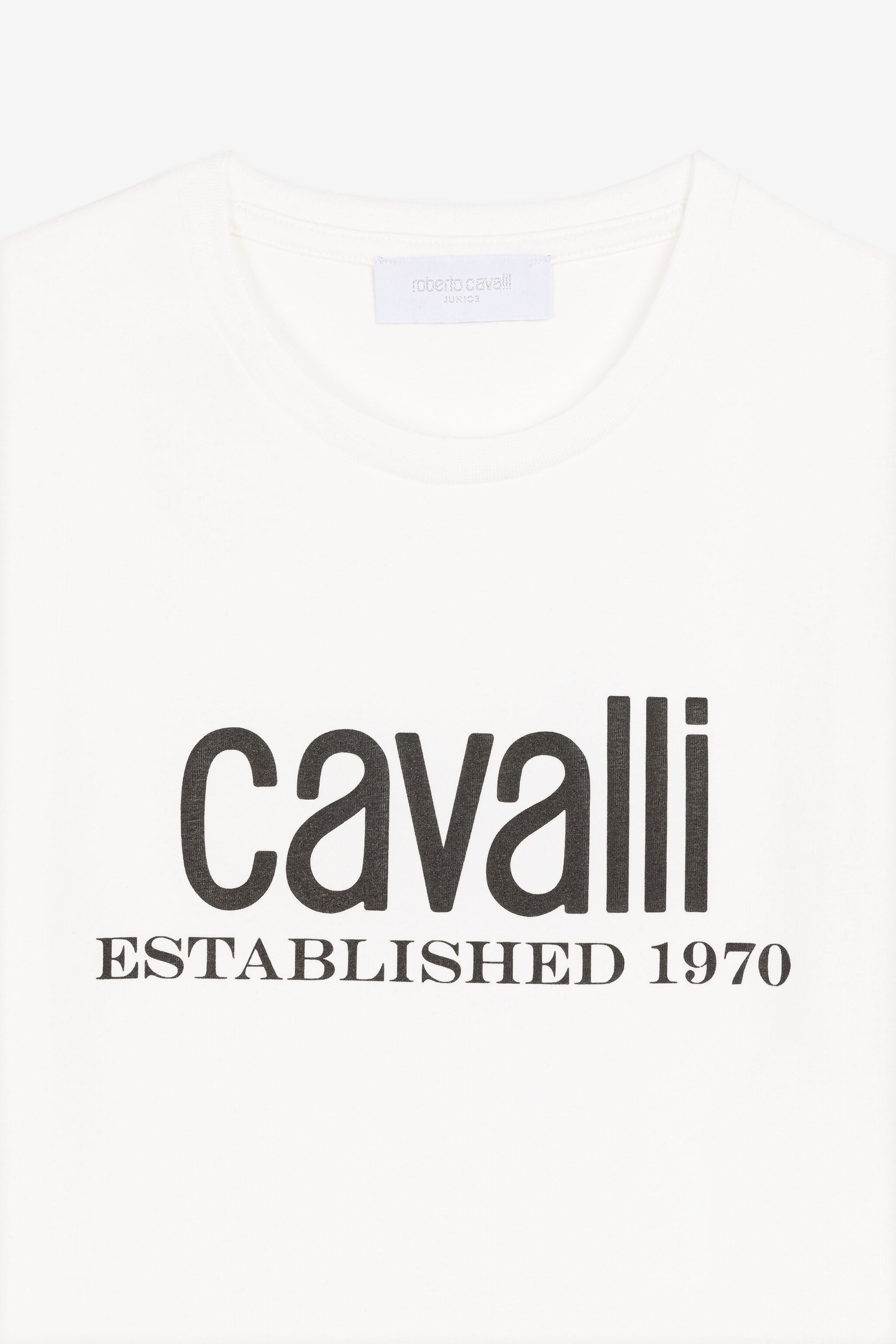 Roberto Cavalli Junior logo-print babygrow set - White