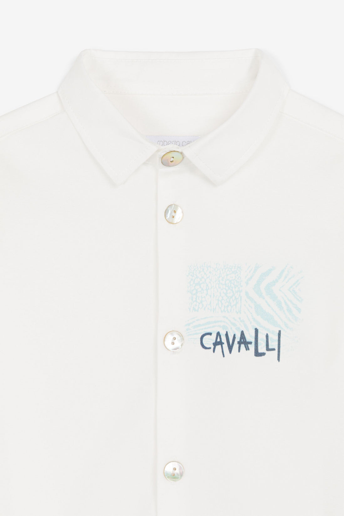 Roberto Cavalli Junior Baby Boy Popeline Shirt Flag