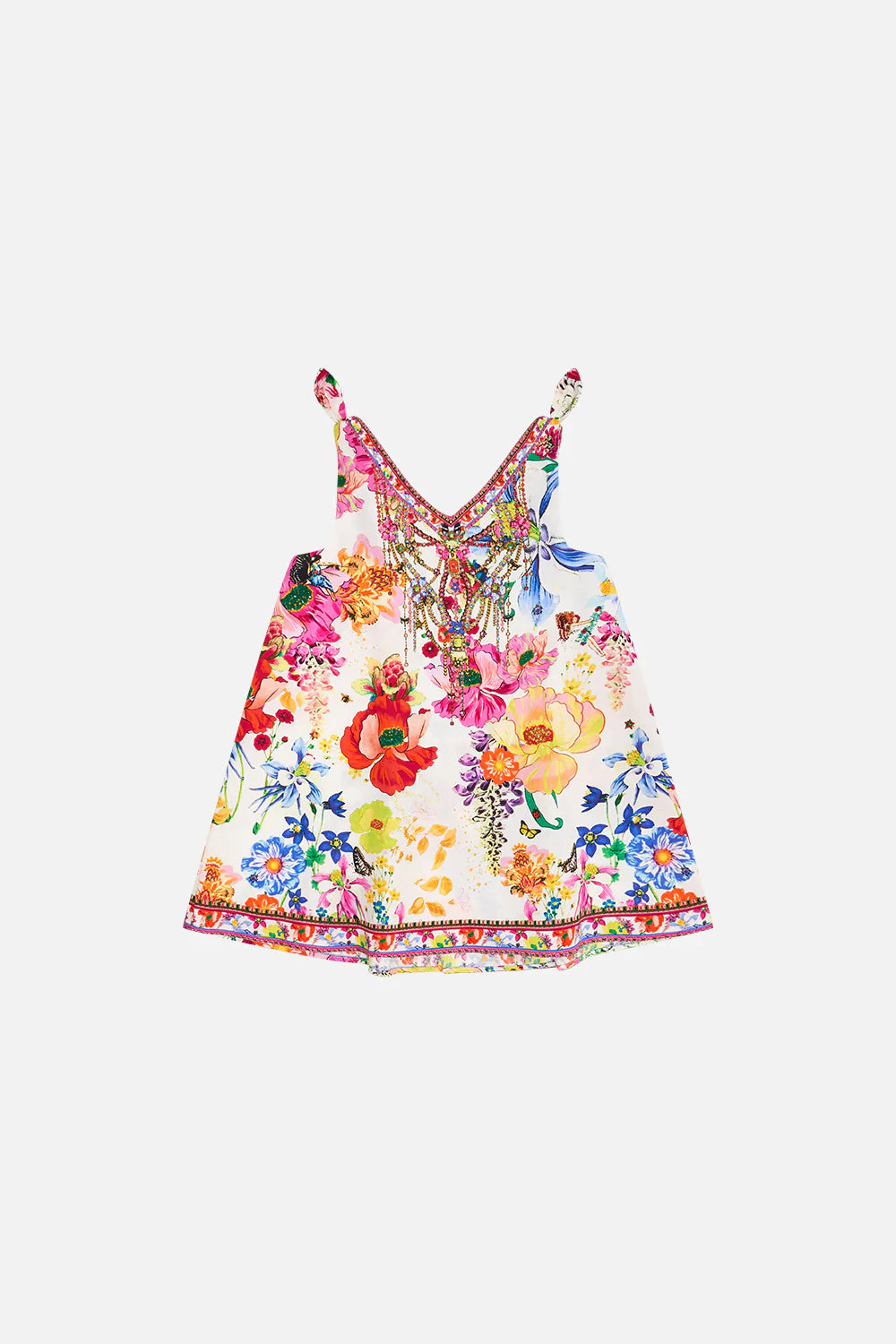 Kids Tie Shoulder Midi Dress 12-14