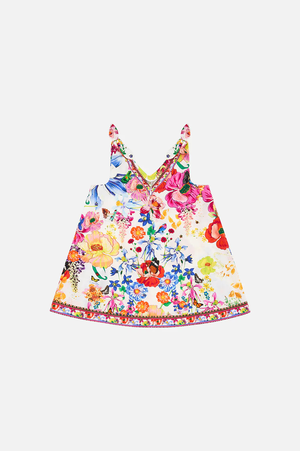 Kids Tie Shoulder Midi Dress 12-14